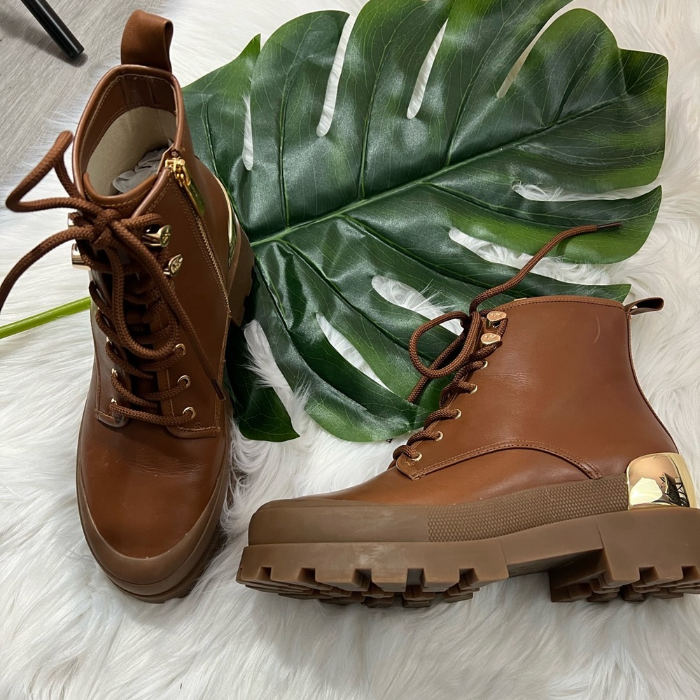 Michael Kors Payton Leather Combat Boot ✨brand new✨ - Picture 5 of 7